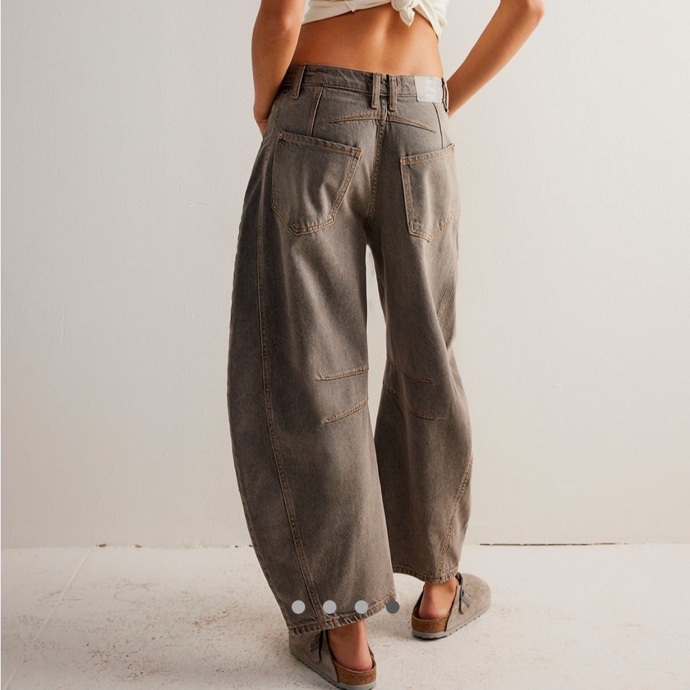 Free People We The Free Mid Rise Barrel Jeans